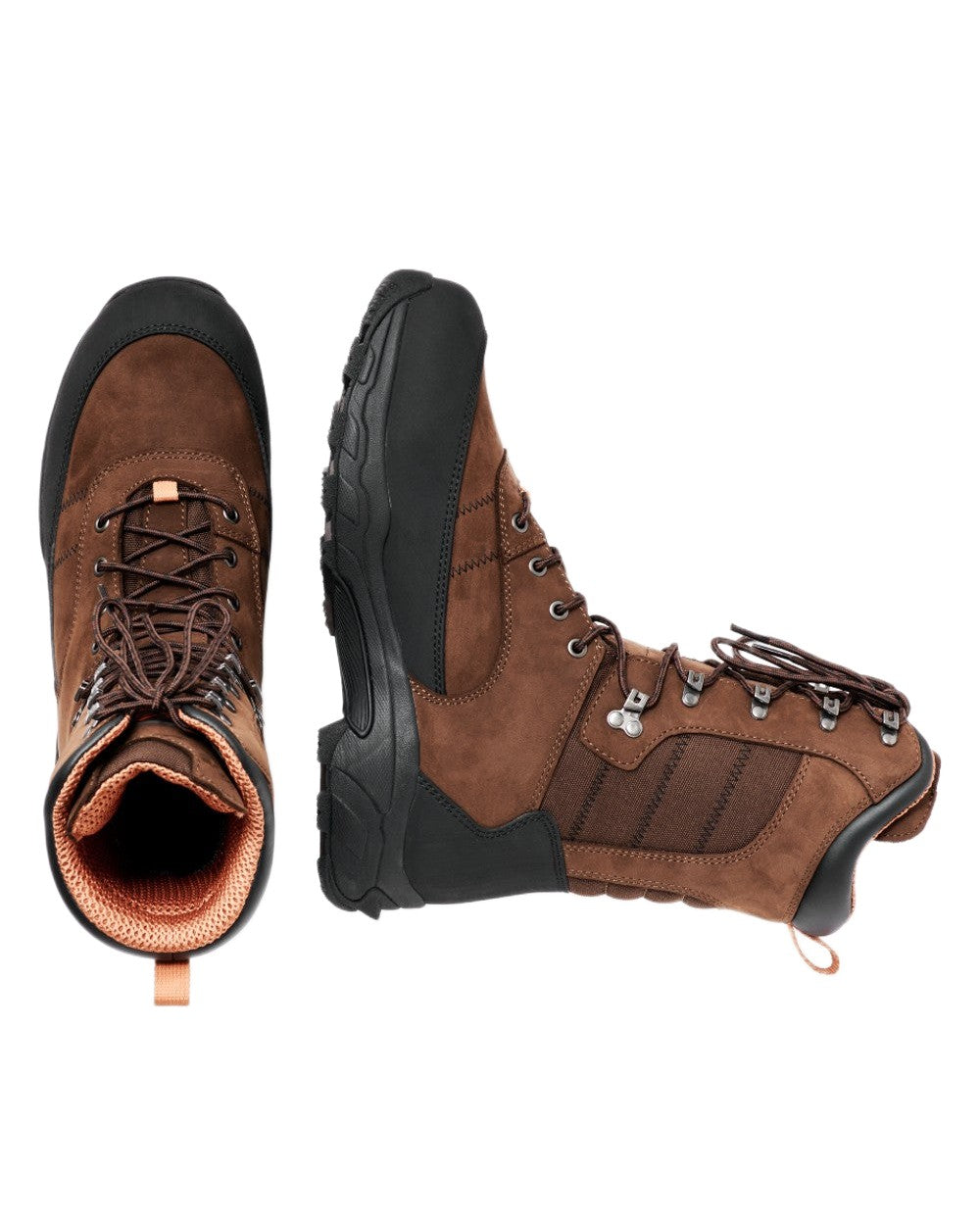Dark Brown Coloured Gateway1 Estate Beater 7" 400g G1 Speed-Lacing Boots on white background 
