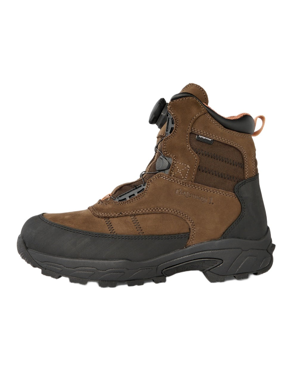 Dark Brown Coloured Gateway1 Estate Beater 7" 400g G1 Speed-Lacing Boots on white background 