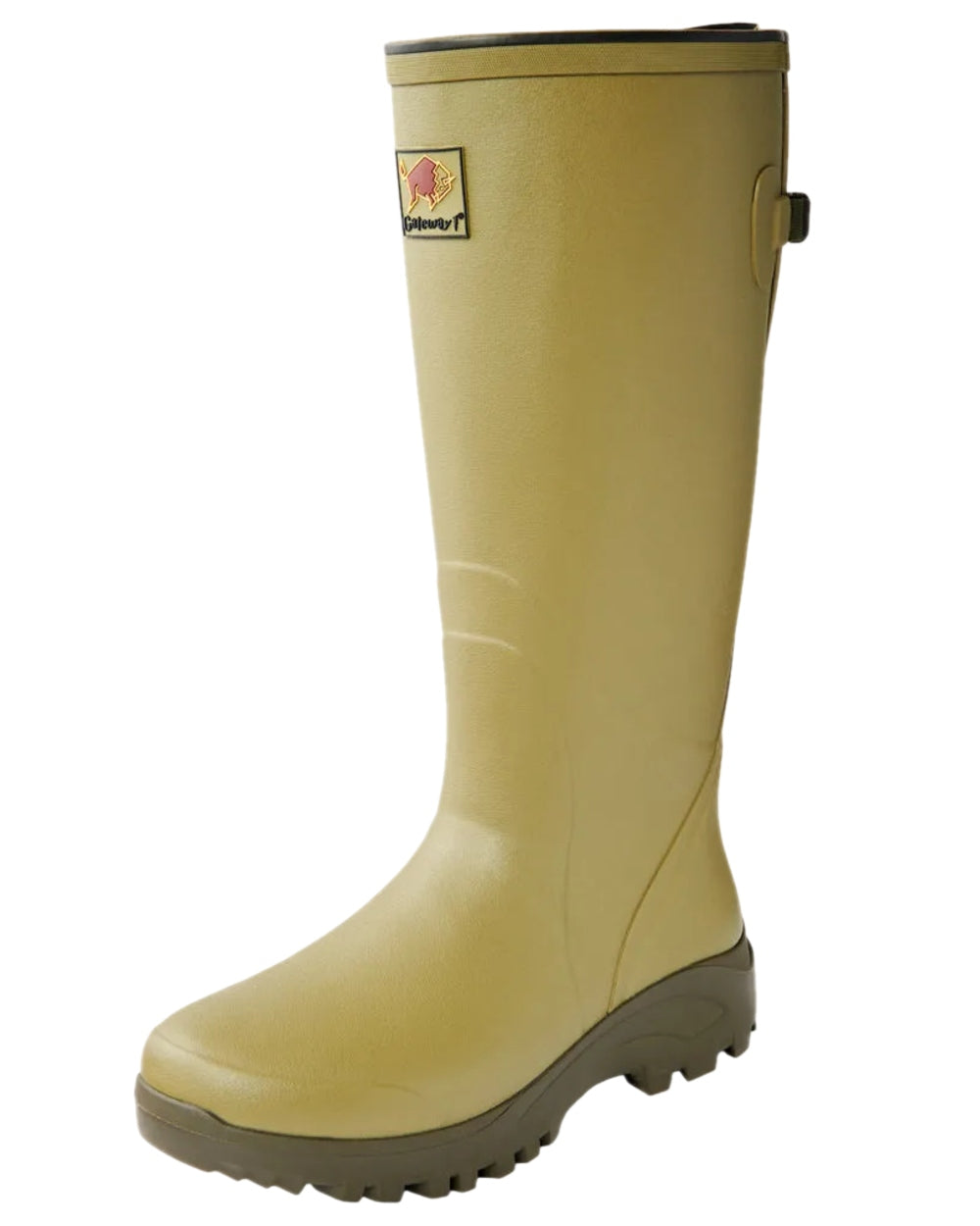 Cedar Olive Coloured Gateway1 Field Master 18" 3mm Wellingtons on white background 