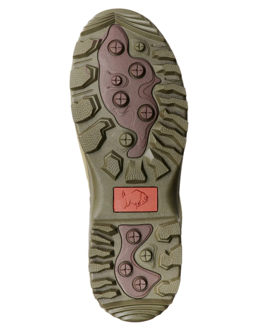 Cedar Olive Coloured Gateway1 Field Master Lady 17" 3mm Wellingtons on white background 