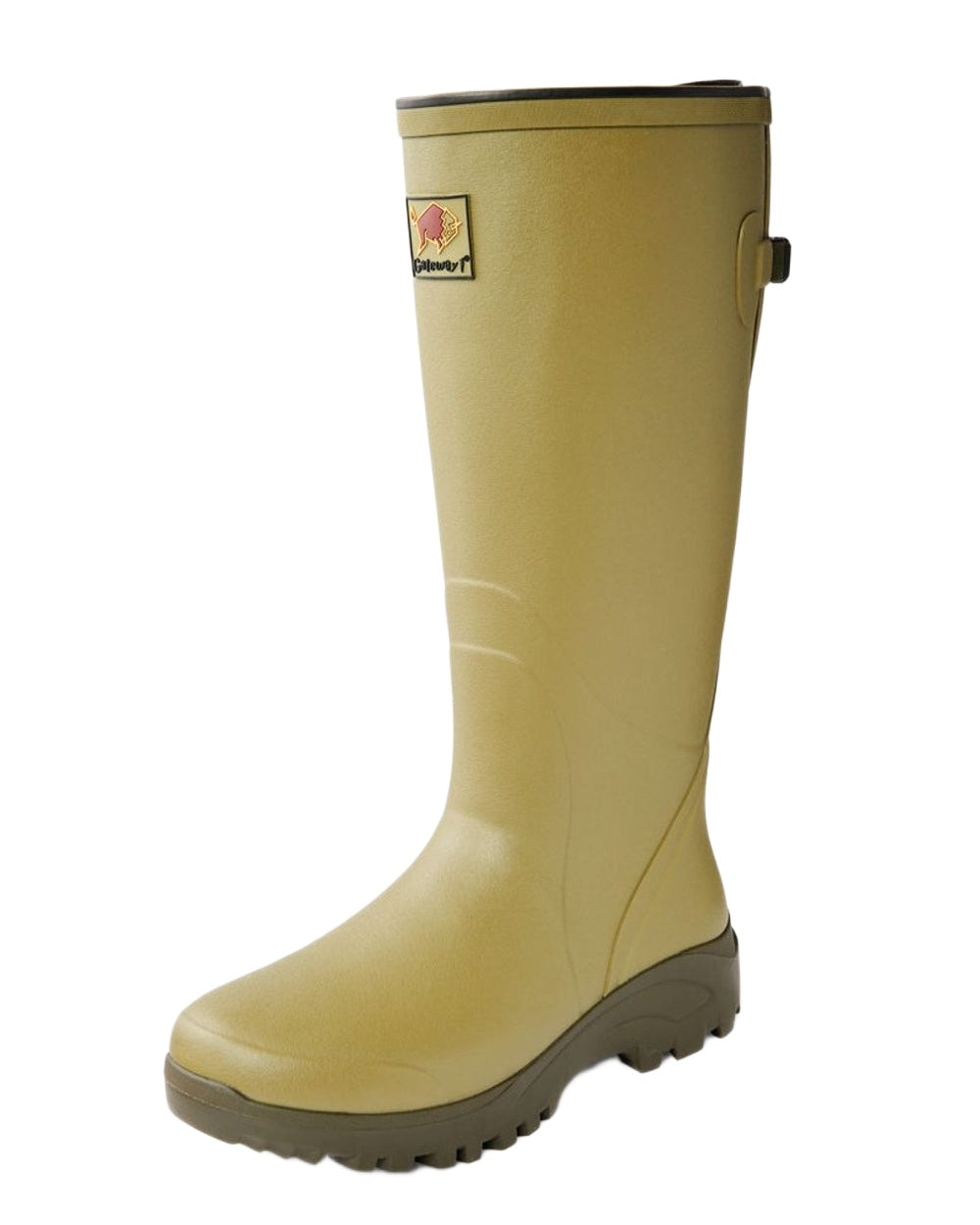 Cedar Olive Coloured Gateway1 Field Master Lady 17" 3mm Wellingtons on white background 