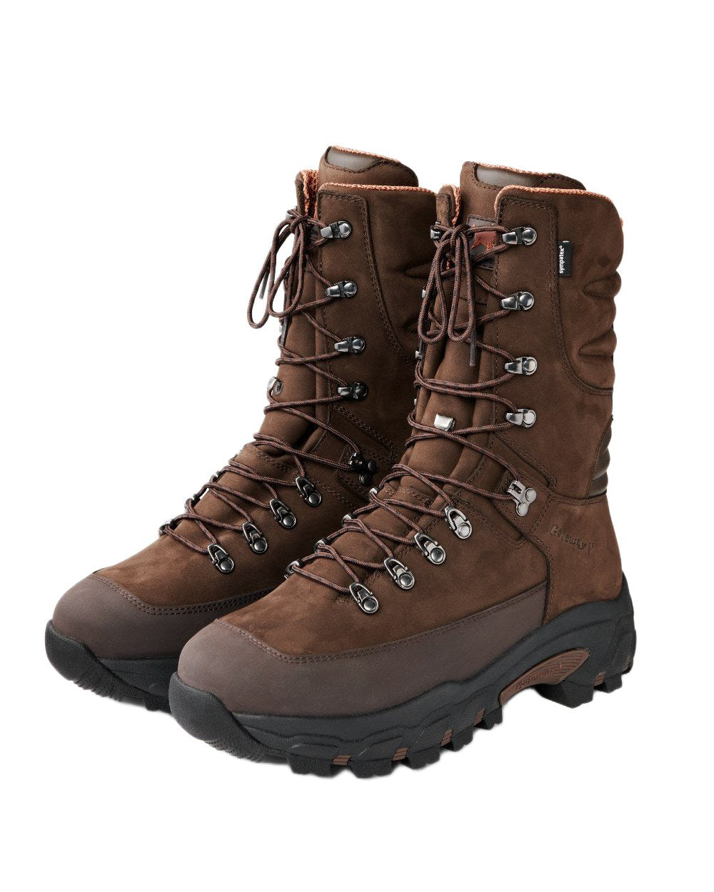Dark Brown Coloured Gateway1 Fiordland II 11&quot; Boots on white background 