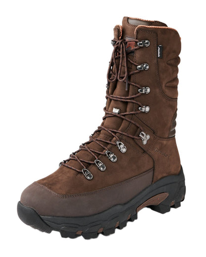 Dark Brown Coloured Gateway1 Fiordland II 11&quot; Boots on white background 