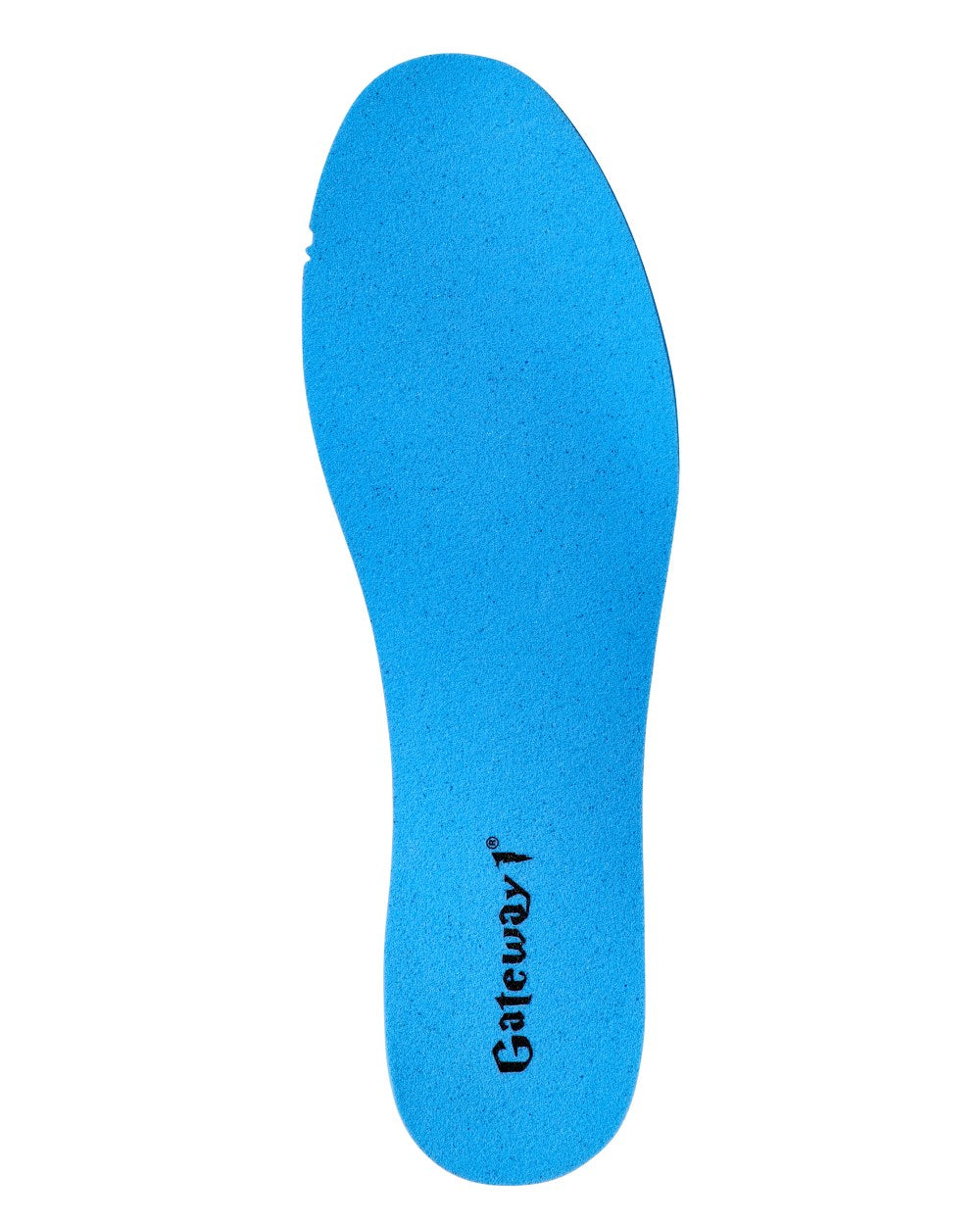 Blue Coloured Gateway1 G1 Turbo-Energy Spacer Insoles on white background 