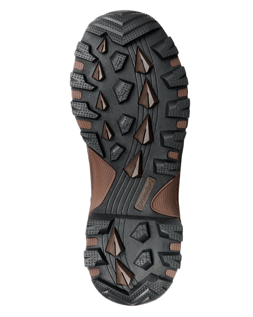 Dark Brown coloured Gateway1 Game Tracker 10" Boots on white background 