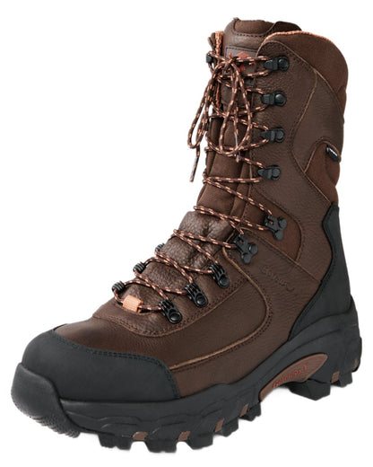 Dark Brown coloured Gateway1 Game Tracker 10" Boots on white background 