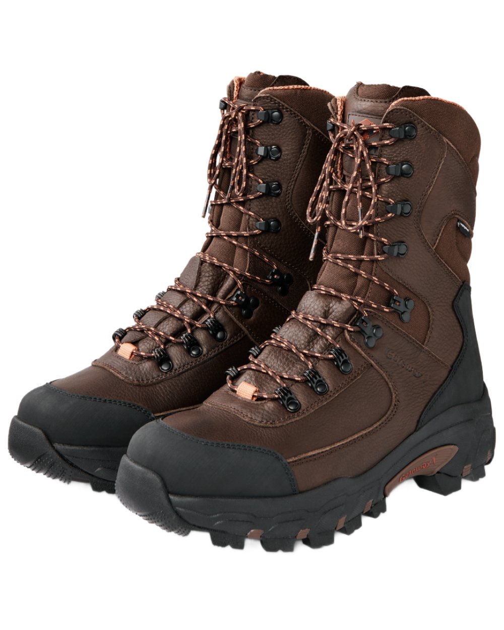 Dark Brown coloured Gateway1 Game Tracker 10" Boots on white background 