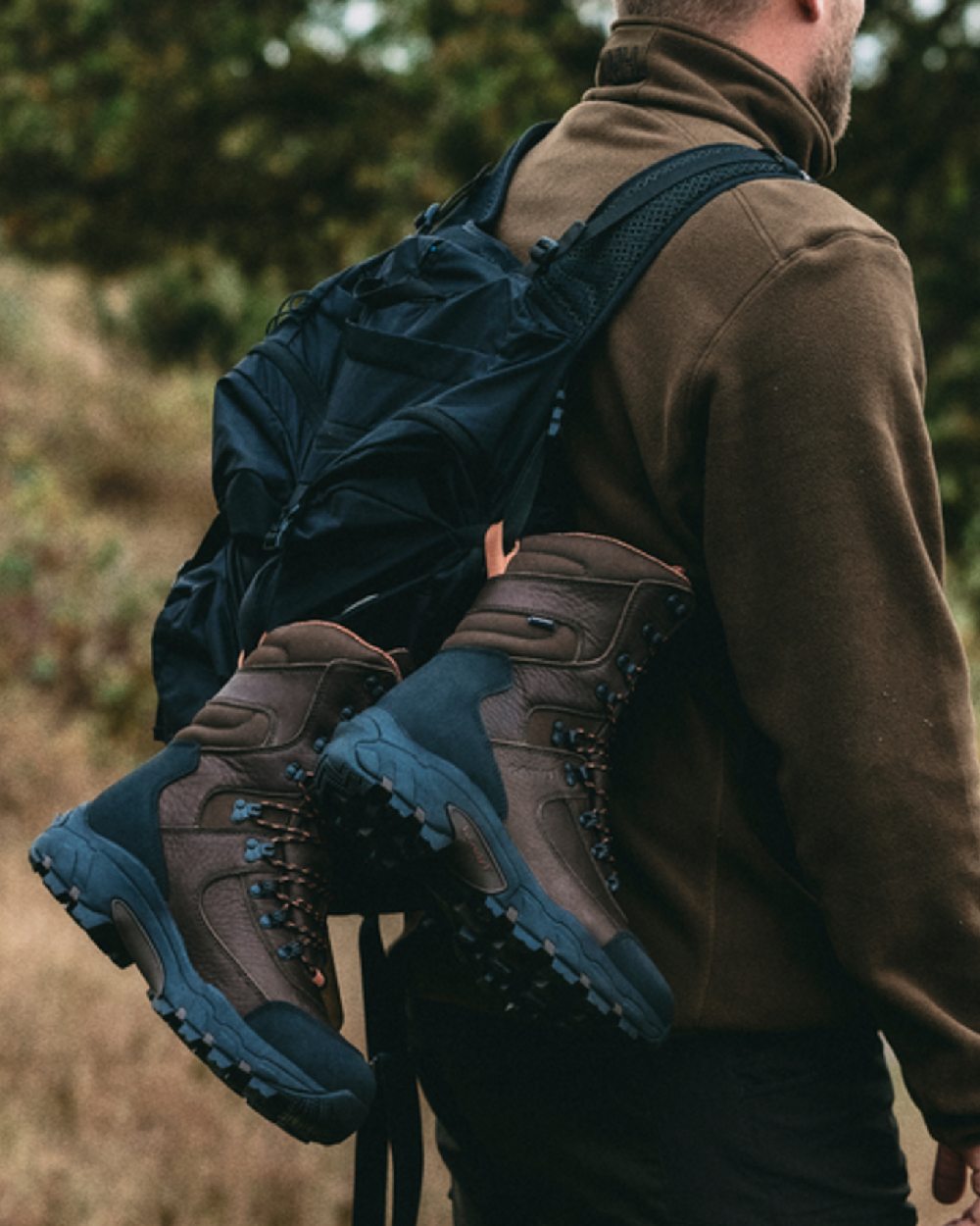 Dark Brown coloured Gateway1 Game Tracker 10" Boots on outdoor background 