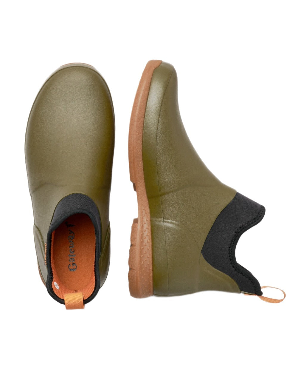 Olive Coloured Gateway1 Jodhpur Lady 6" 4mm Boots on white background 