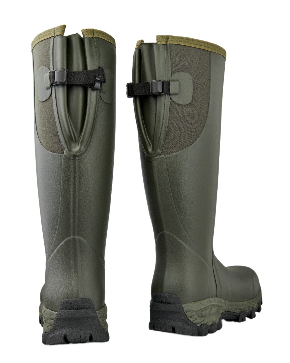 Dark Green Coloured Gateway1 Moor Country 18&quot; 3mm Wellingtons on white background 