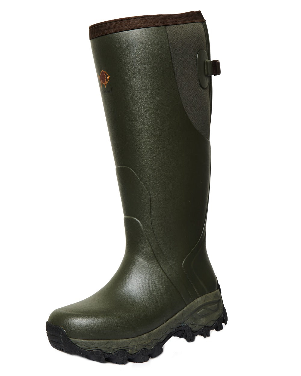 Dark Green Coloured Gateway1 Moor Country Lady 17&quot; 3mm Boots on white background 