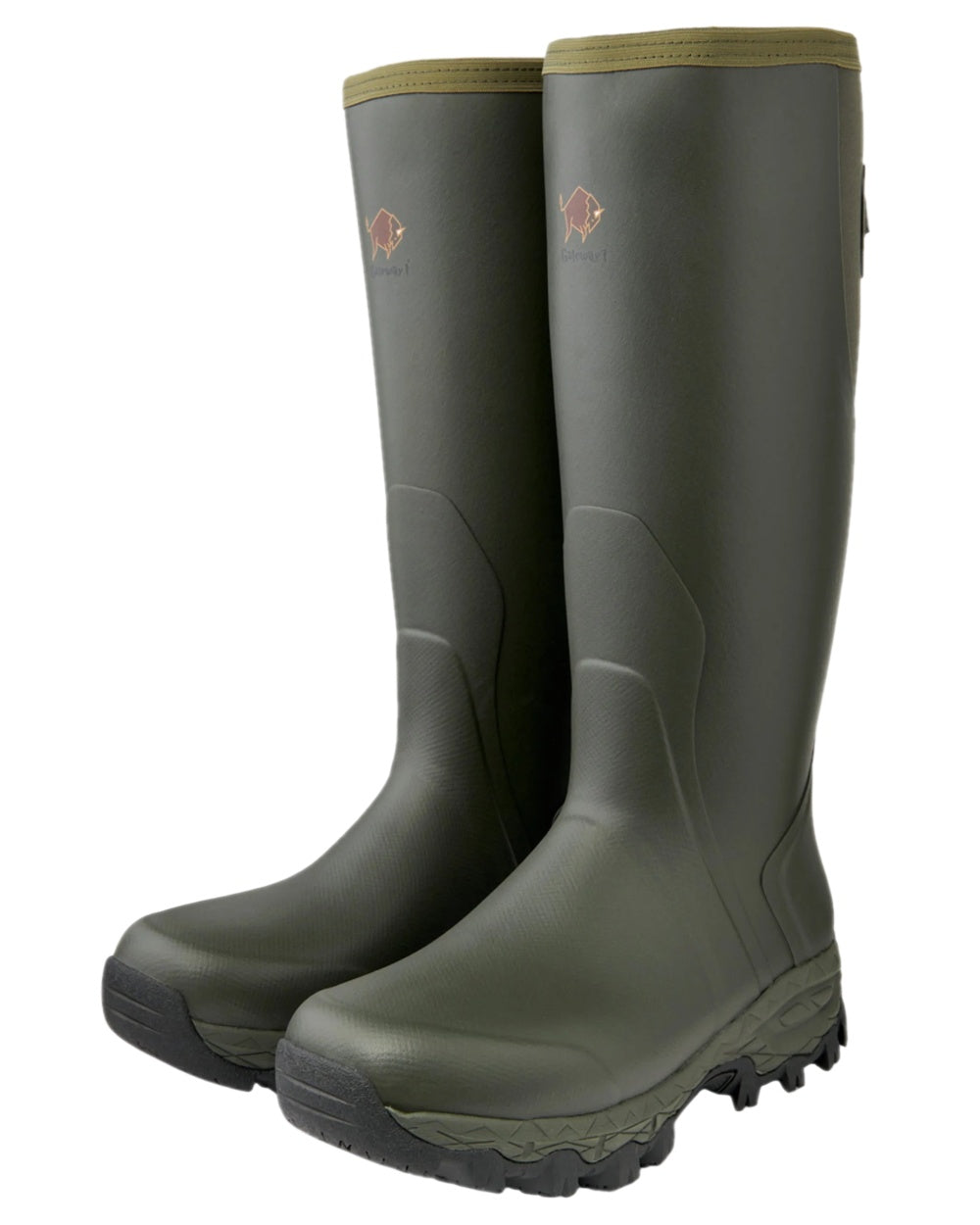 Dark Green Coloured Gateway1 Moor Country Lady 17" 3mm Boots on white background 