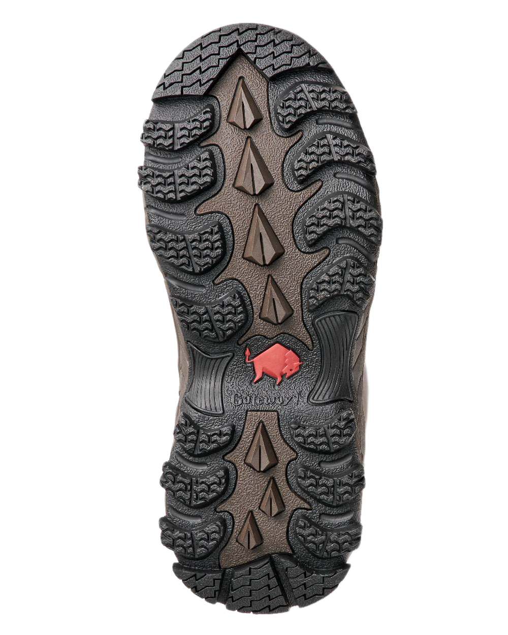 Dark Brown Coloured Gateway1 Moor Country Lady 17" 3mm Side-Zip Wellingtons on white background 