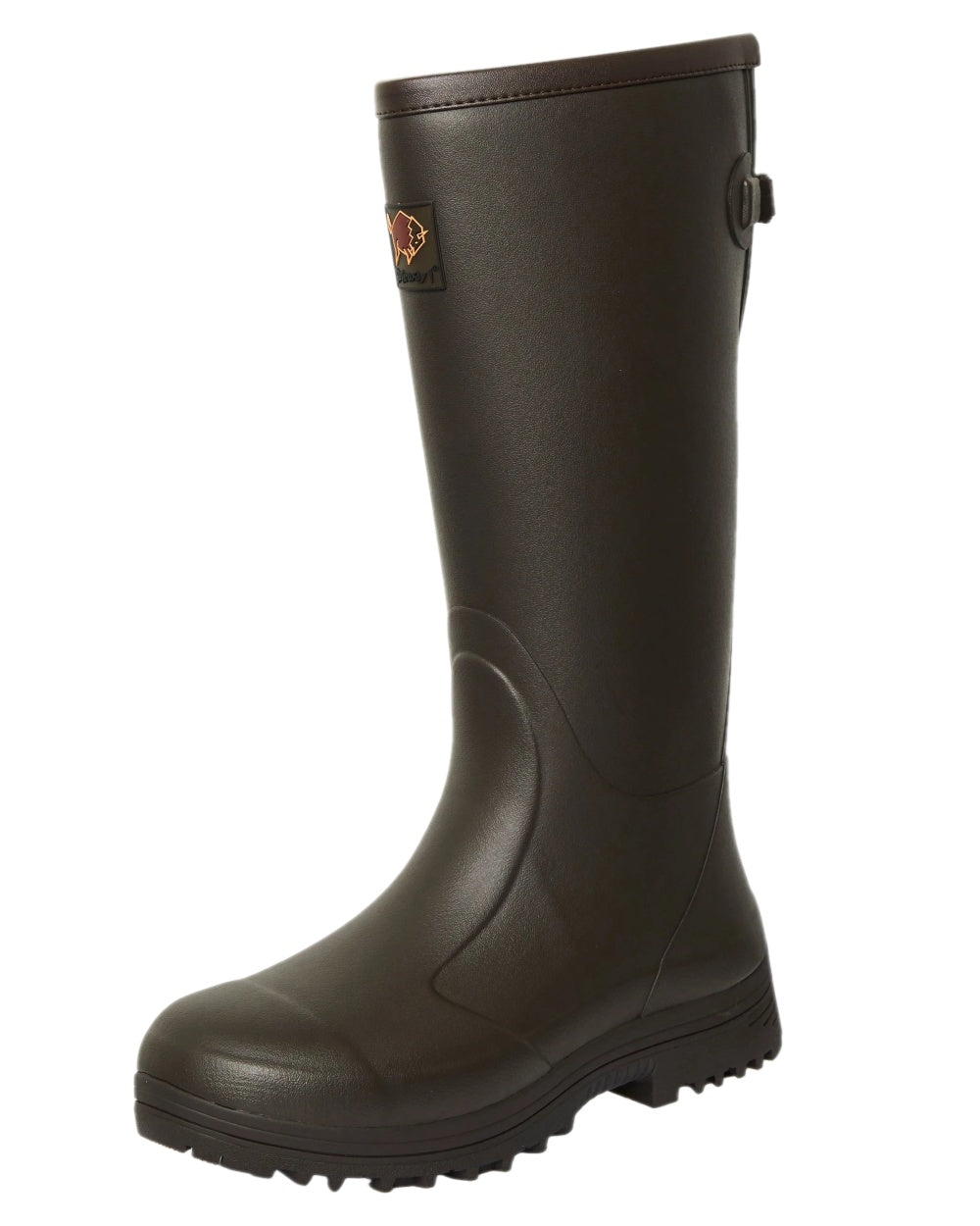 Dark Brown Coloured Gateway1 Pheasant Game 18" 5mm Wellingtons on white background 