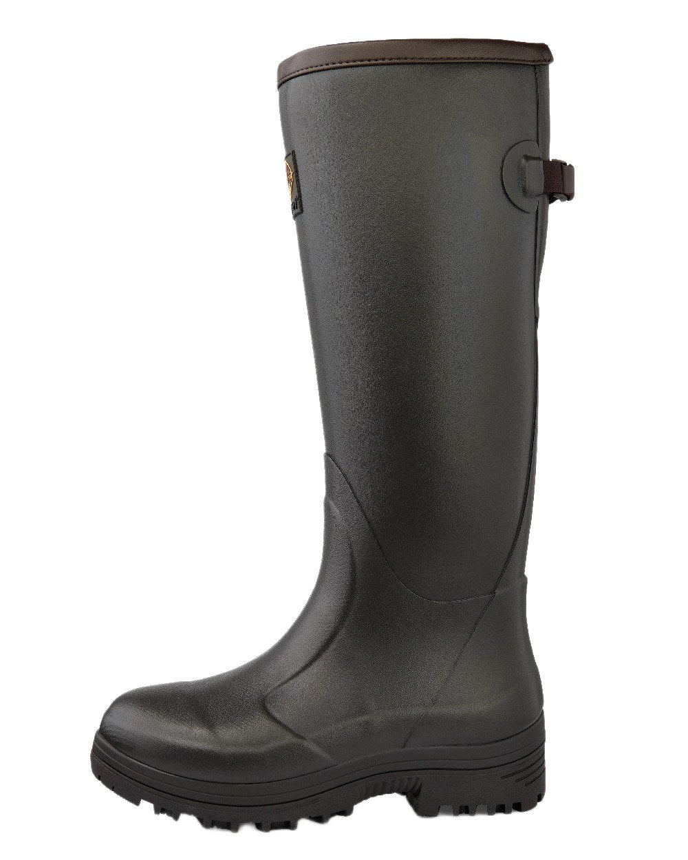 Dark Brown Coloured Gateway1 Pheasant Game Lady 17" 5mm Wellingtons on white background 