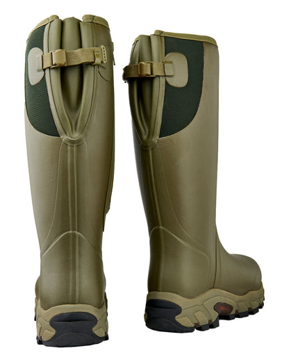 Olive coloured Gateway1 Pro Shooter 18&quot; 7mm Wellingtons on White background 