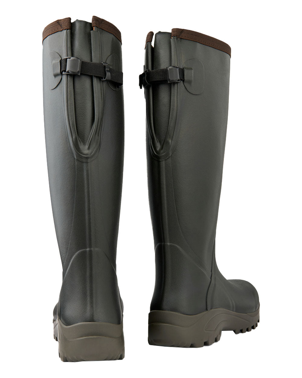 Khaki Coloured Gateway1 Sportsman II 18" 4mm Wellingtons on white background 