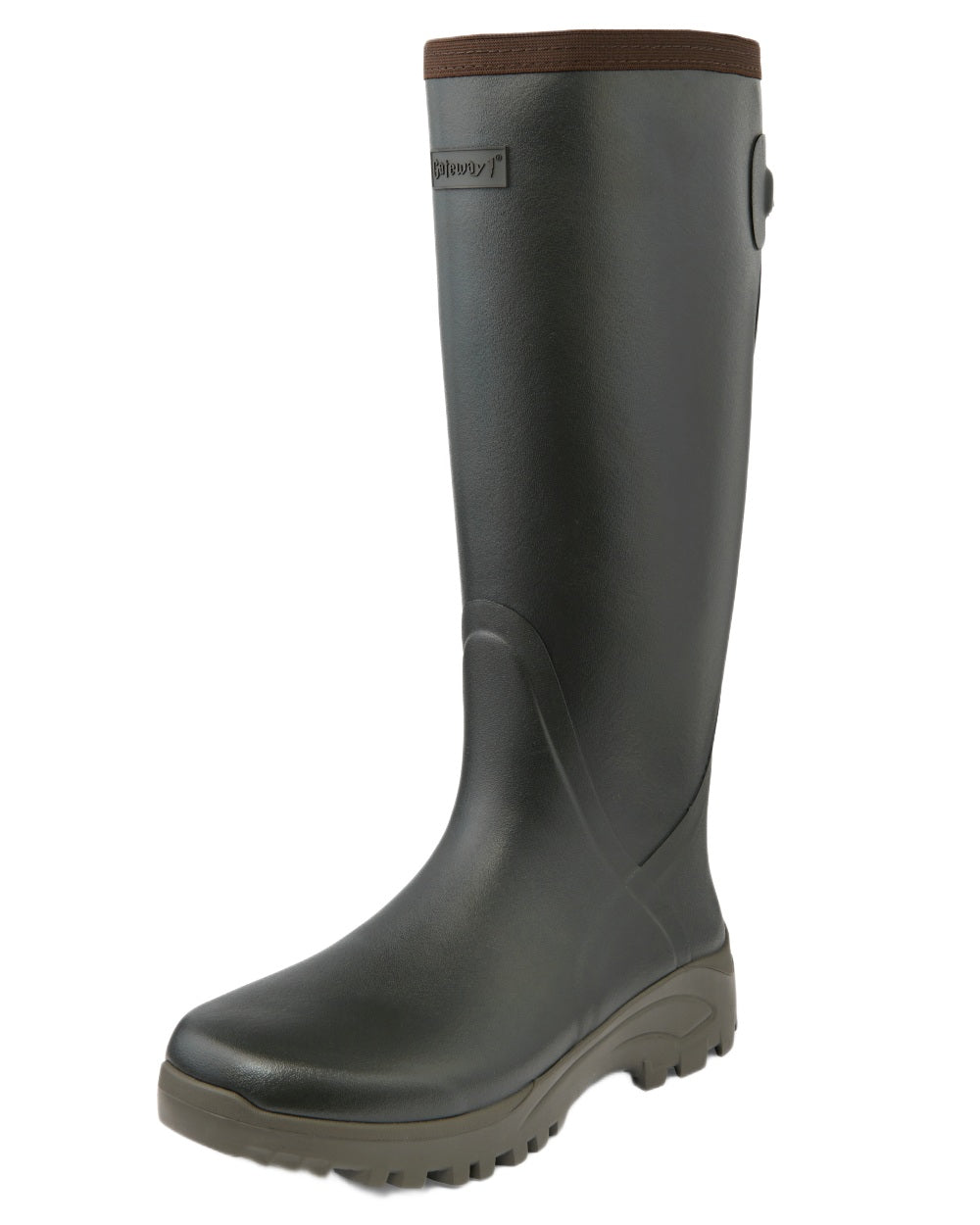 Khaki Coloured Gateway1 Sportsman II 18" Wellingtons on white background 