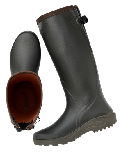 Khaki Coloured Gateway1 Sportsman II 18&quot; Wellingtons on white background 