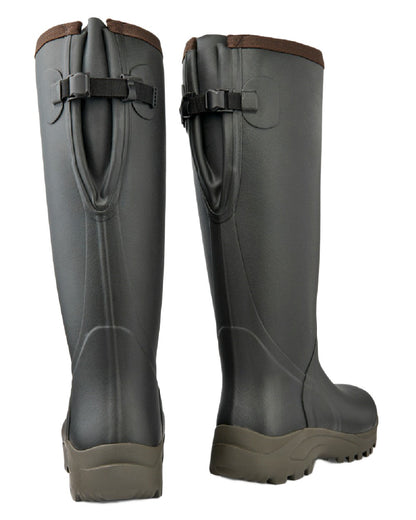 Khaki Coloured Gateway1 Sportsman II Lady 17" 4mm Wellingtons on white background 
