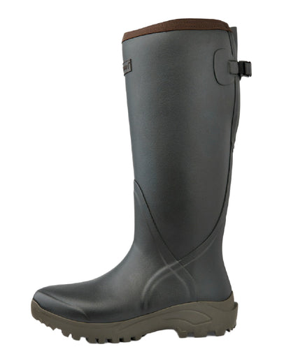 Khaki Coloured Gateway1 Sportsman II Lady 17" 4mm Wellingtons on white background 