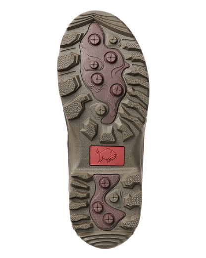 Khaki Coloured Gateway1 Sportsman II Lady 17&quot; Wellingtons on white background 