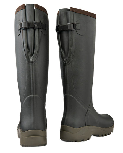 Khaki Coloured Gateway1 Sportsman II Lady 17&quot; Wellingtons on white background 