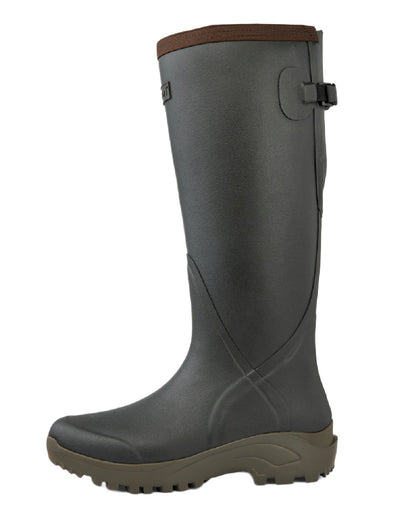 Khaki Coloured Gateway1 Sportsman II Lady 17&quot; Wellingtons on white background 