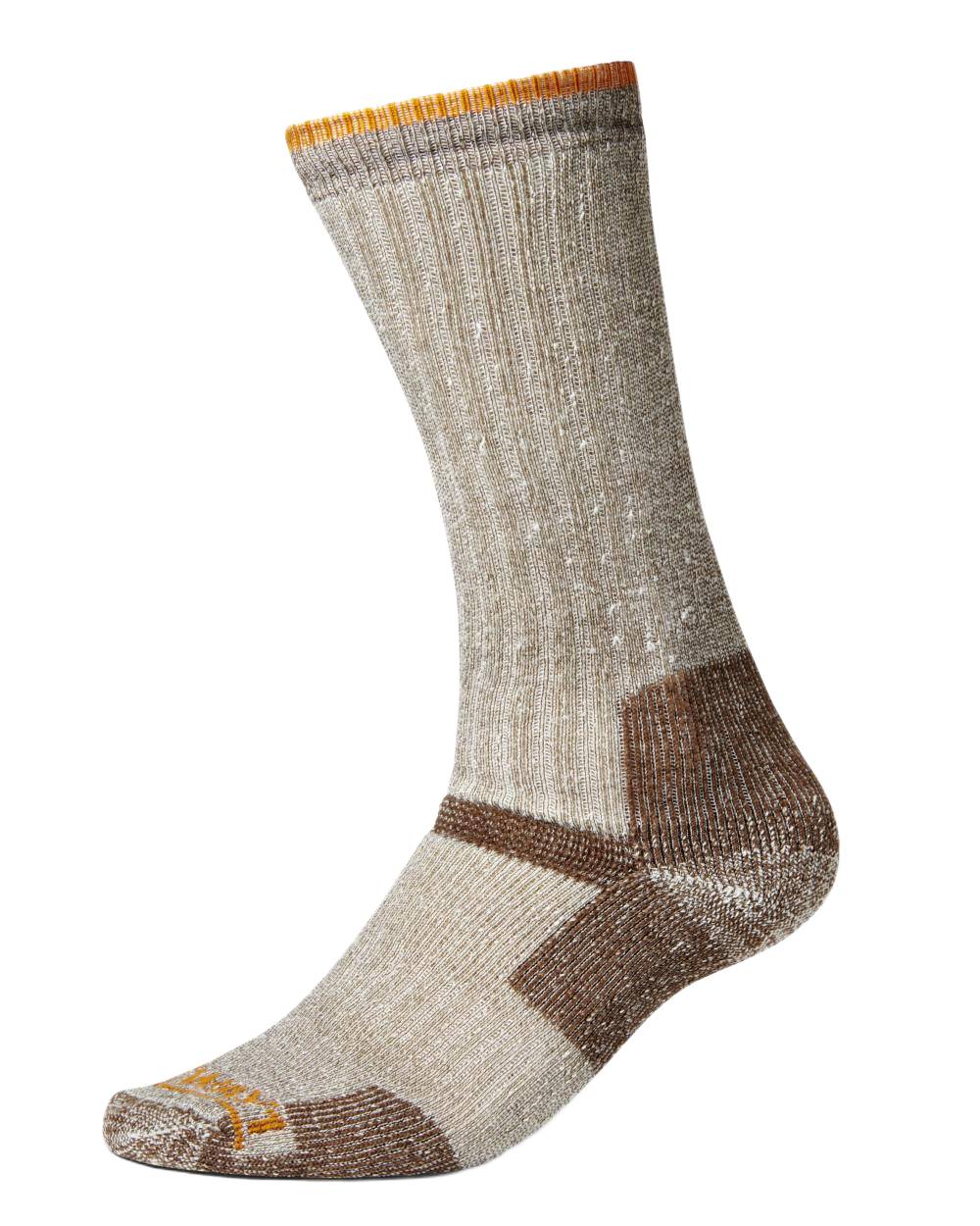 Dark Brown Melange Coloured Gateway1 Ultra Calf Socks on white background 