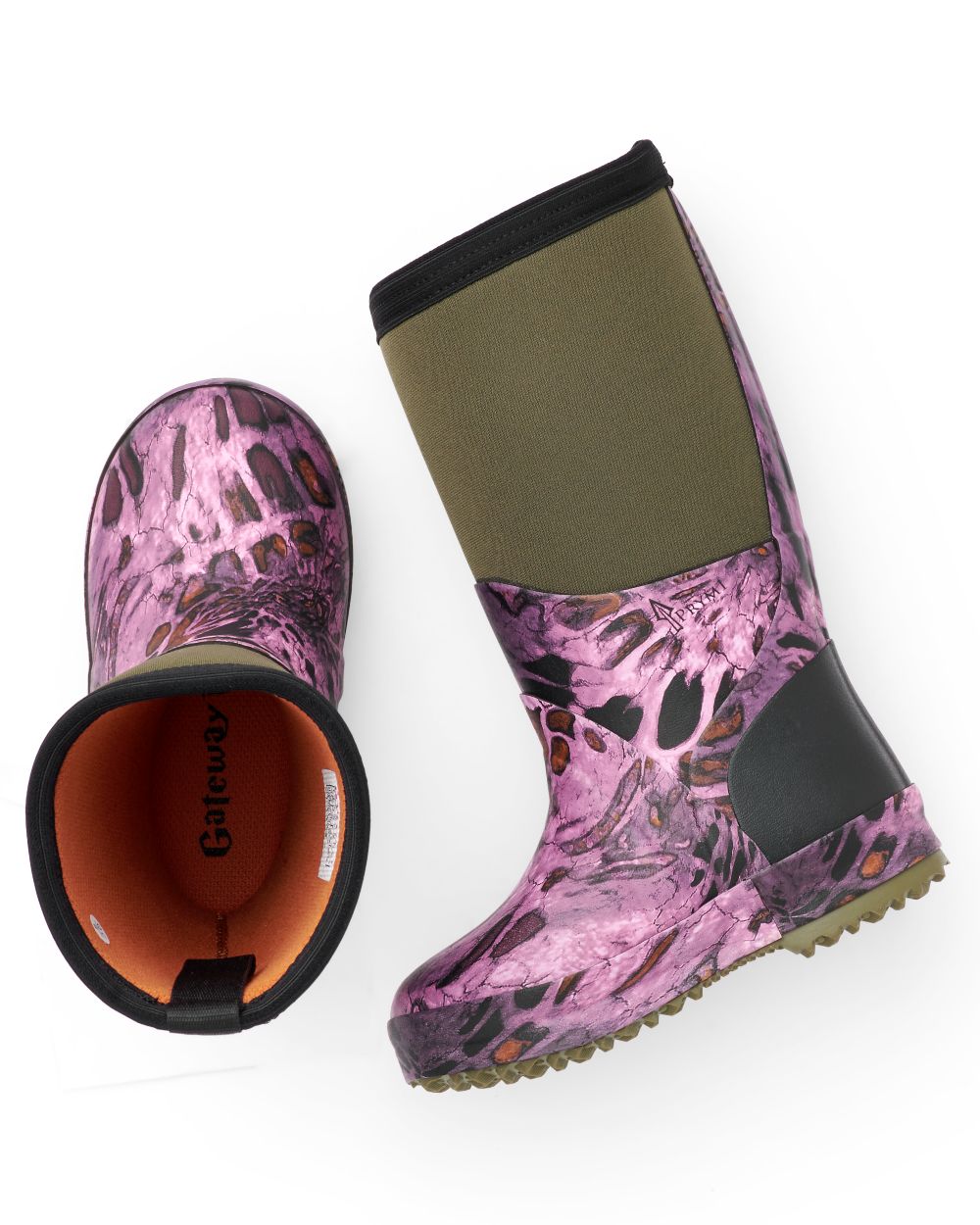 Prym1 Pink Out Coloured Gateway1 Wetland Master Kids 12inch 7mm Wellingtons On A White Background 
