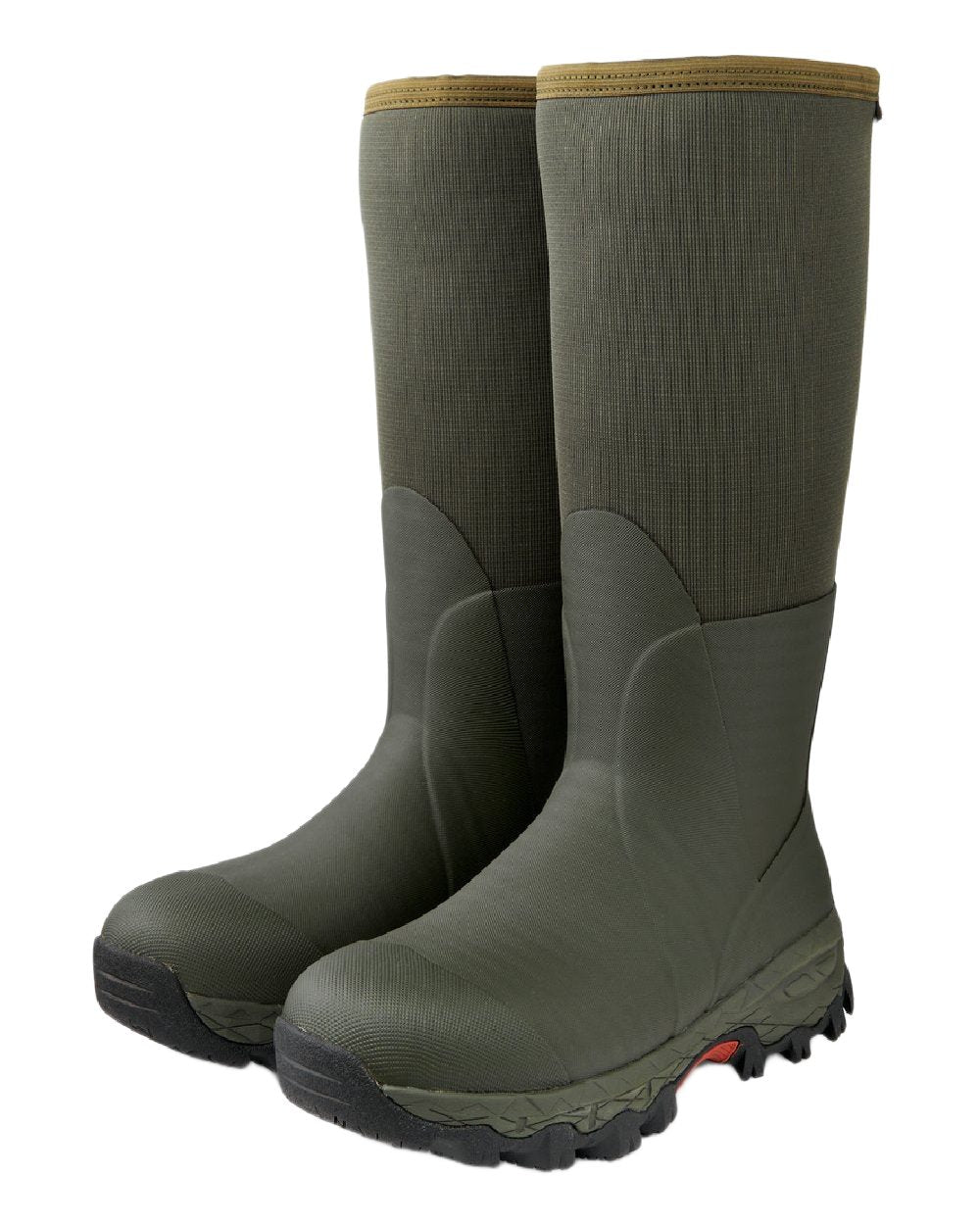 Dark Green Coloured Gateway1 Woodbeater 18" 7mm Wellingtons on white background 