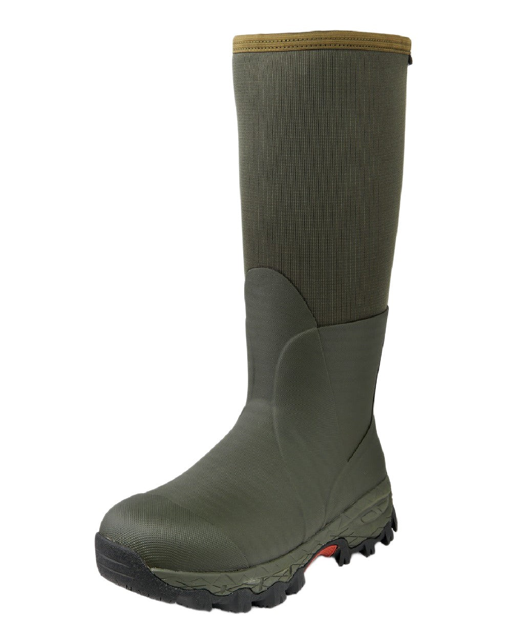 Dark Green Coloured Gateway1 Woodbeater 18&quot; 7mm Wellingtons on white background 