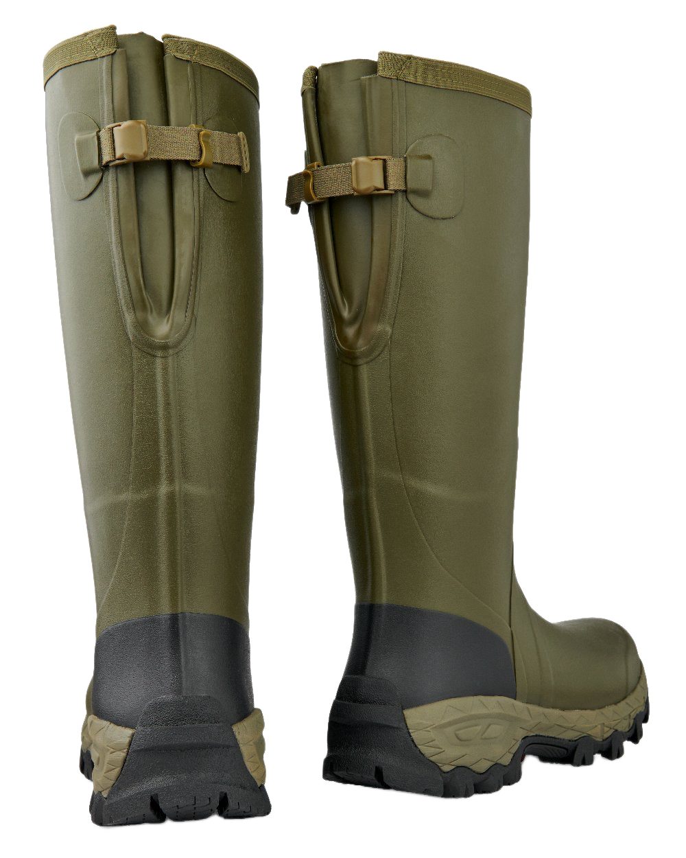 Olive Coloured Gateway1 Woodstalker 18&quot; Wellingtons on white background 