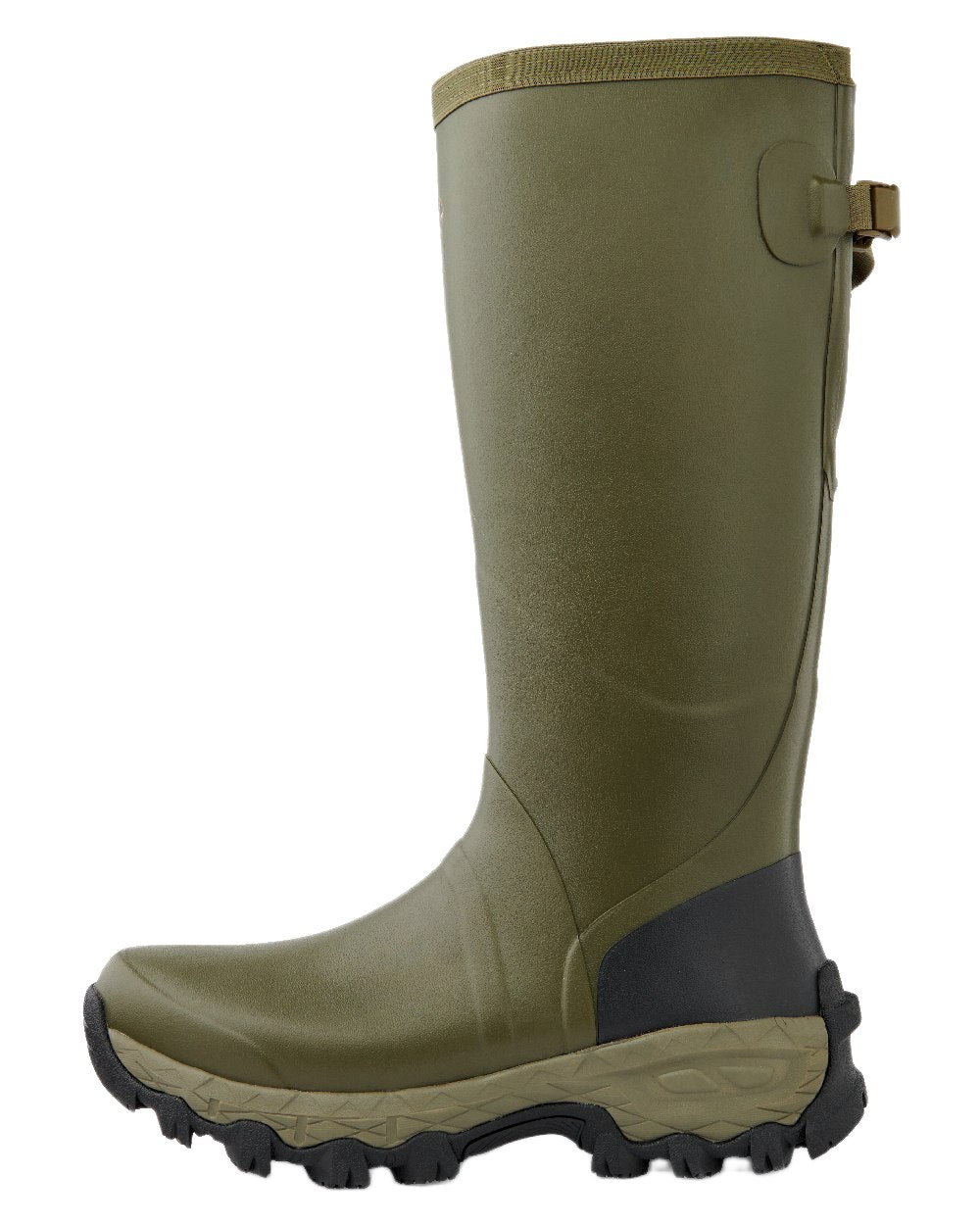 Olive Coloured Gateway1 Woodstalker 18" Wellingtons on white background 