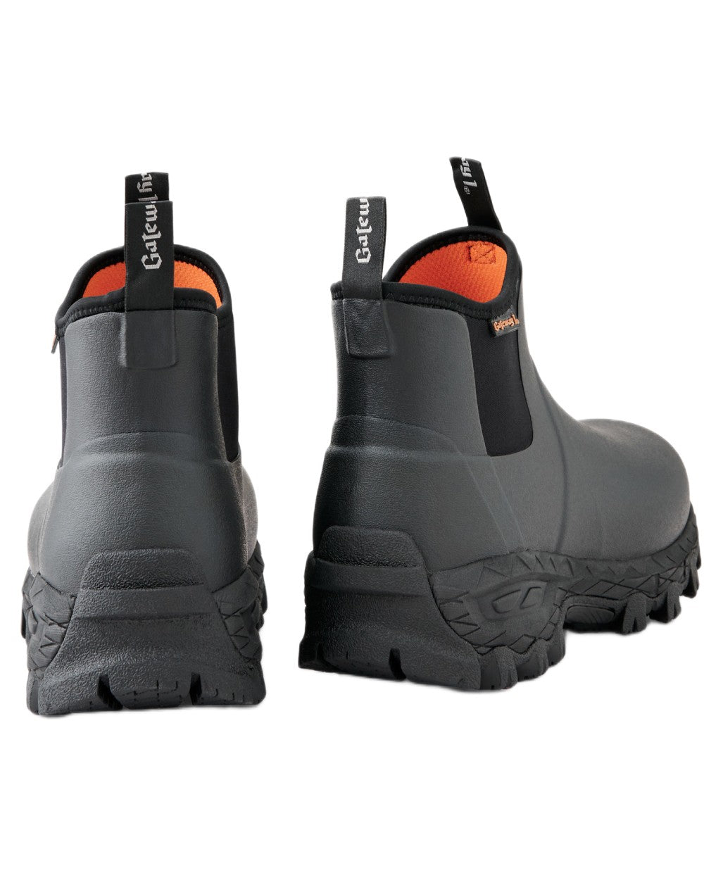 Black Coloured Gateway1 Woodwalker 7" 4mm Boots on white background 