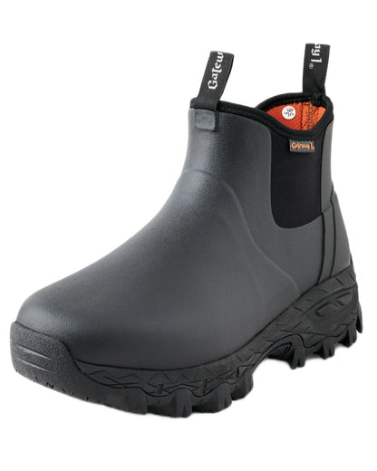 Black Coloured Gateway1 Woodwalker 7" 4mm Boots on white background 