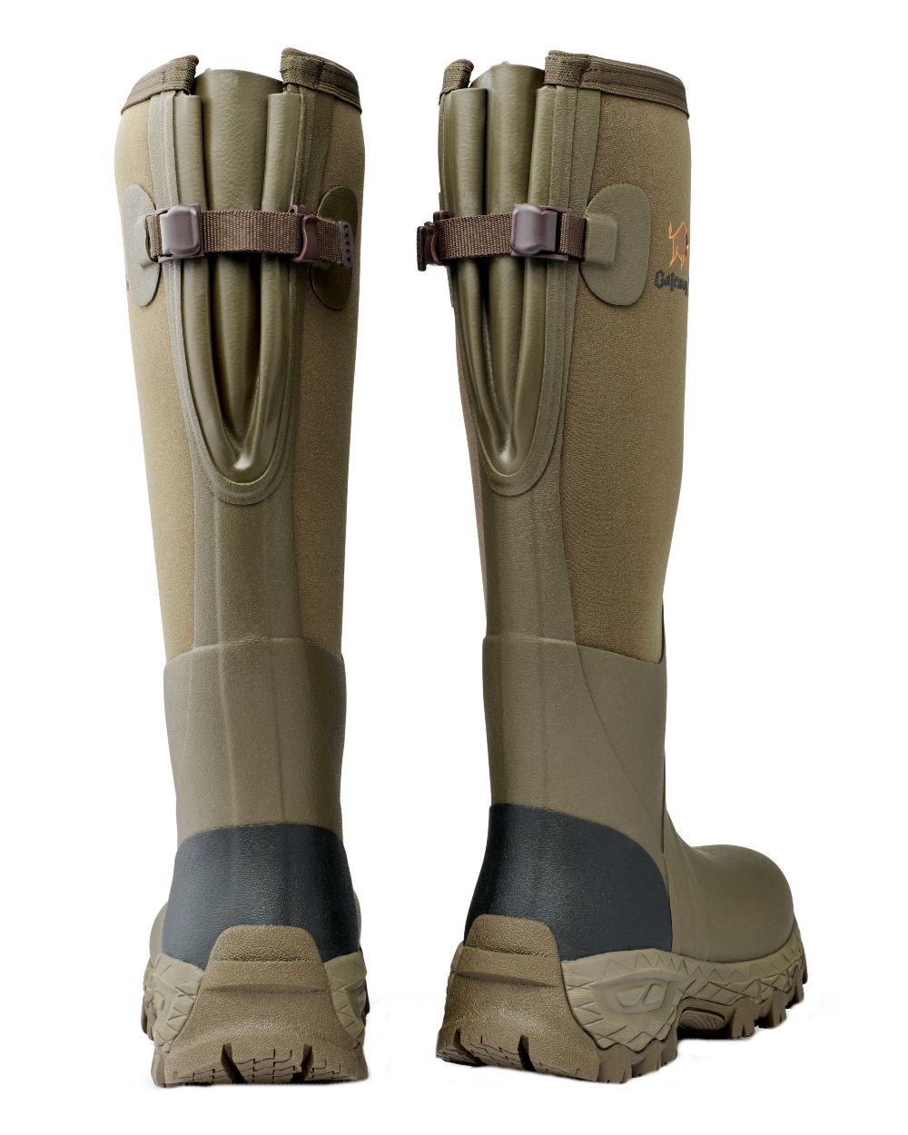 Walnut coloured Gateway1 Woodwalker Lady 17&quot; 4mm Wellingtons on White background 