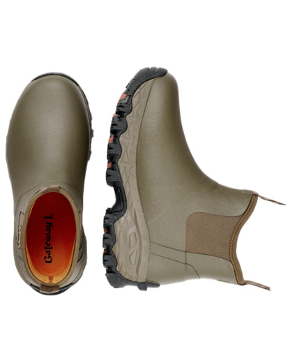 Walnut Coloured Gateway1 Woodwalker Lady 7" 4mm Boots on white background 