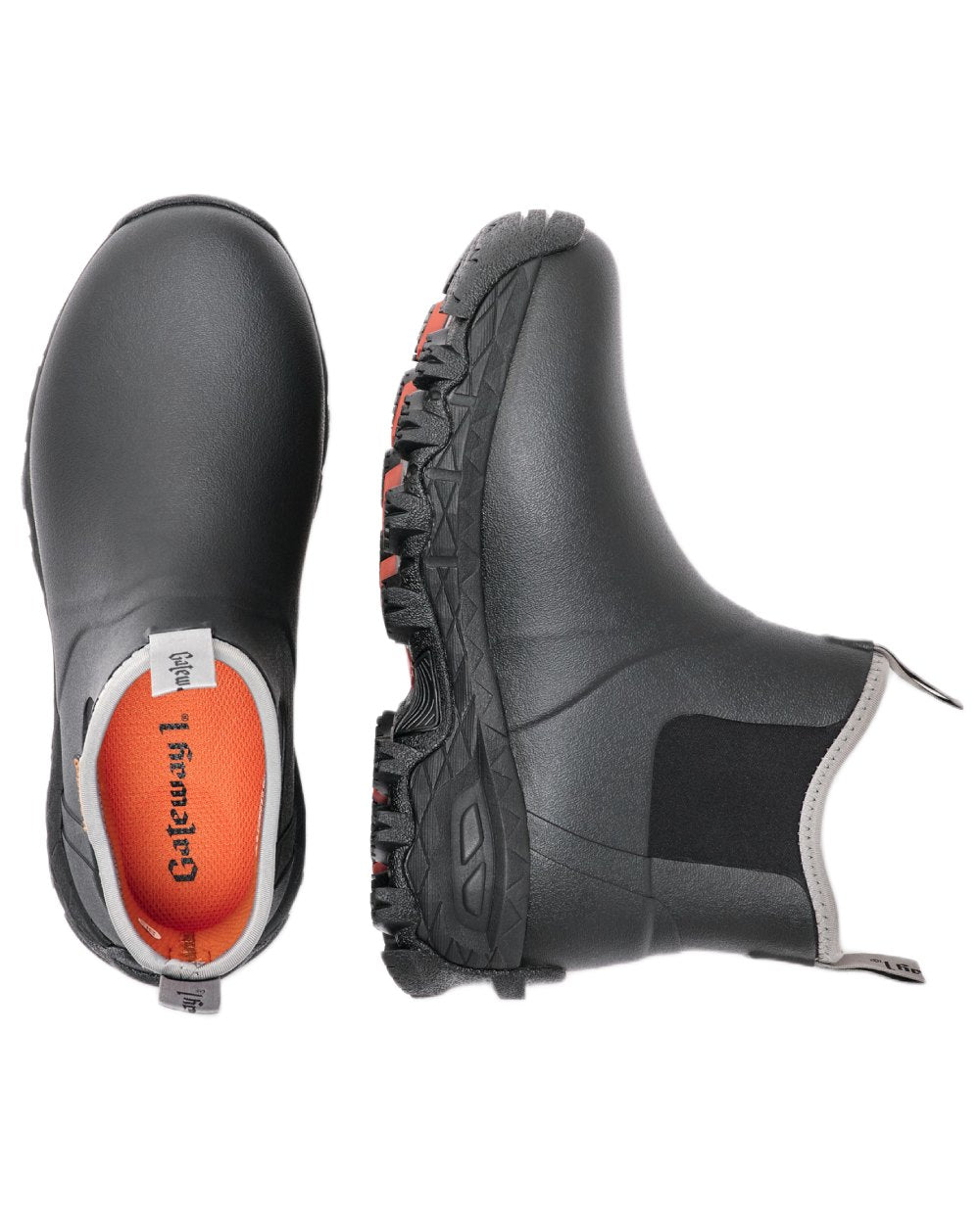 Black Coloured Gateway1 Woodwalker Lady 7" 4mm Boots on white background 