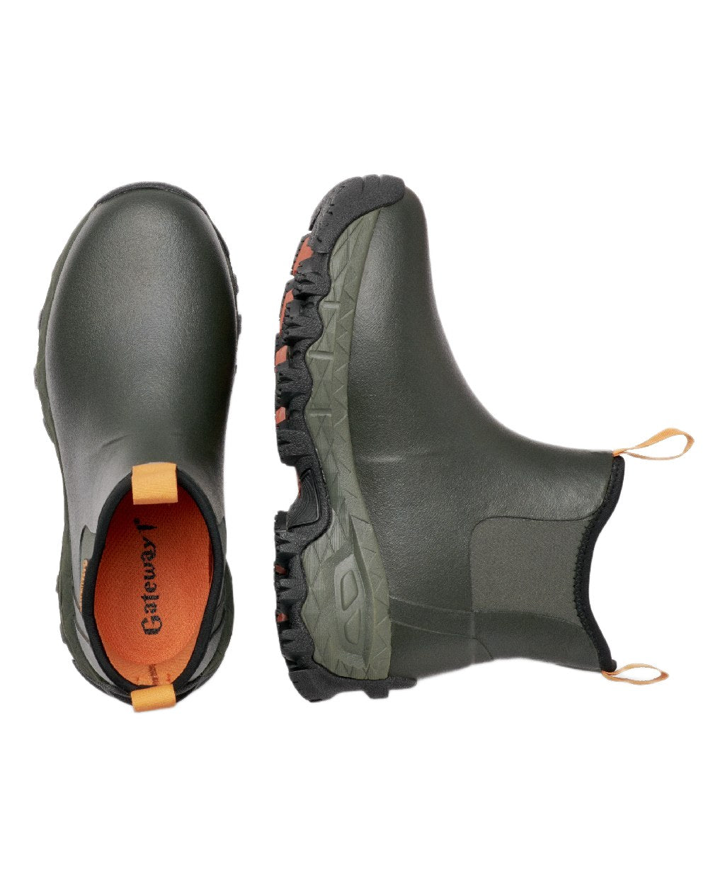 Forest Coloured Gateway1 Woodwalker Lady 7" 4mm Boots on white background 