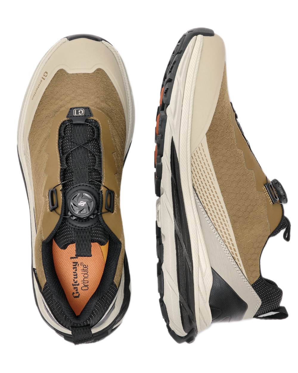 Dark Olive coloured Gateway1 Calvus 3" G1 Speed Lacing Shoes on white background 