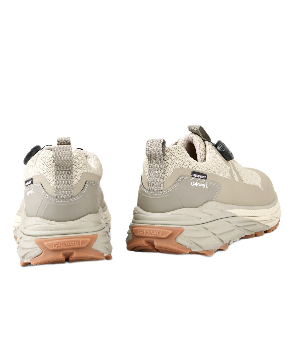 Beige coloured Gateway1 Cirrus 3" G1 Speed Lacing Shoes on white background 
