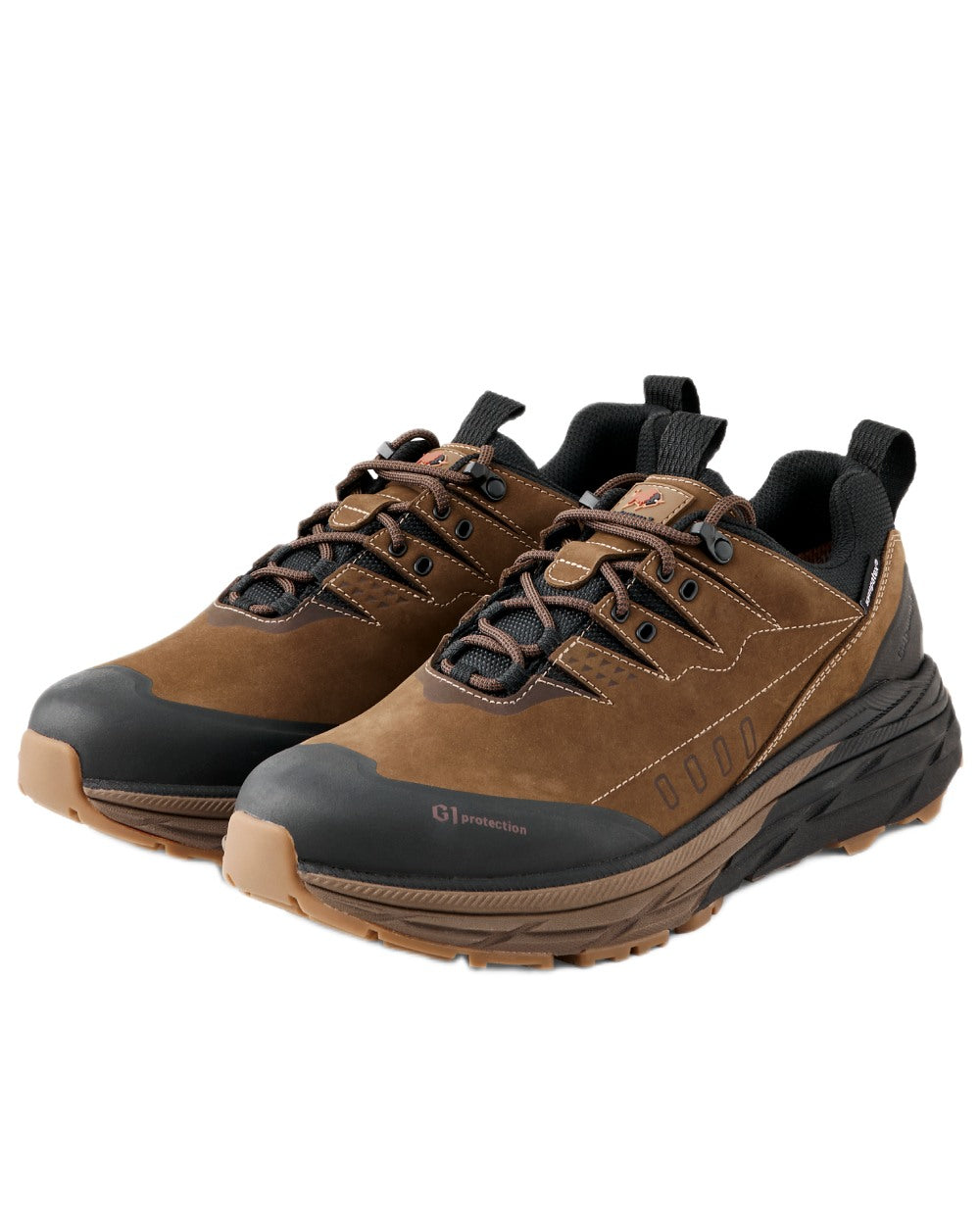 Coffee coloured Gateway1 Nimbo 3" Hiking Shoes on white background 