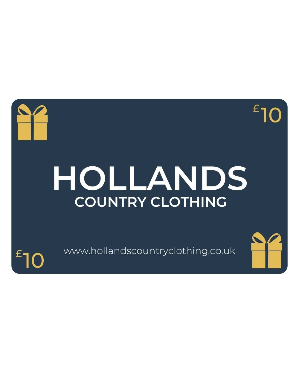 Hollands Gift Card £10