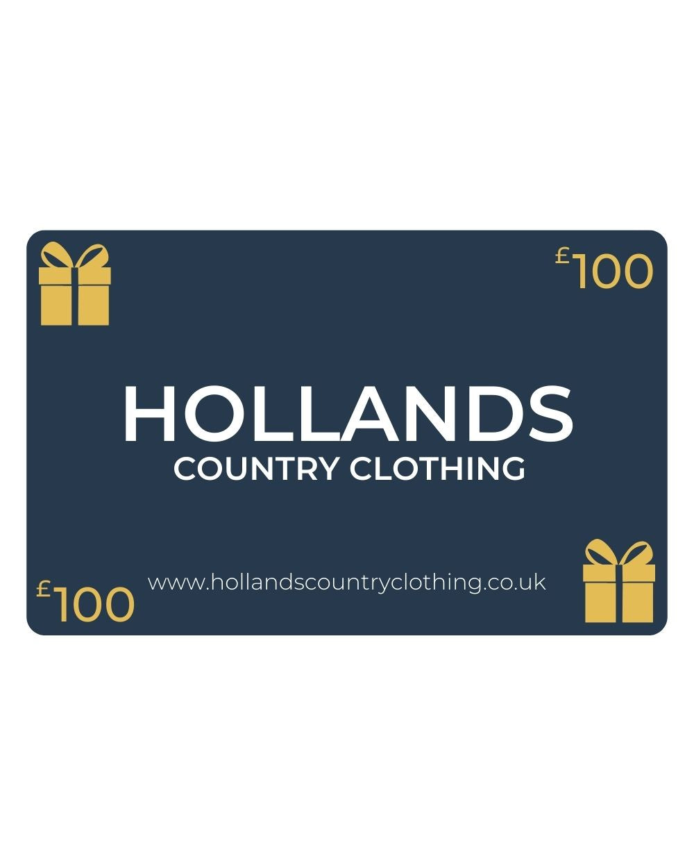 Hollands Gift Card £100