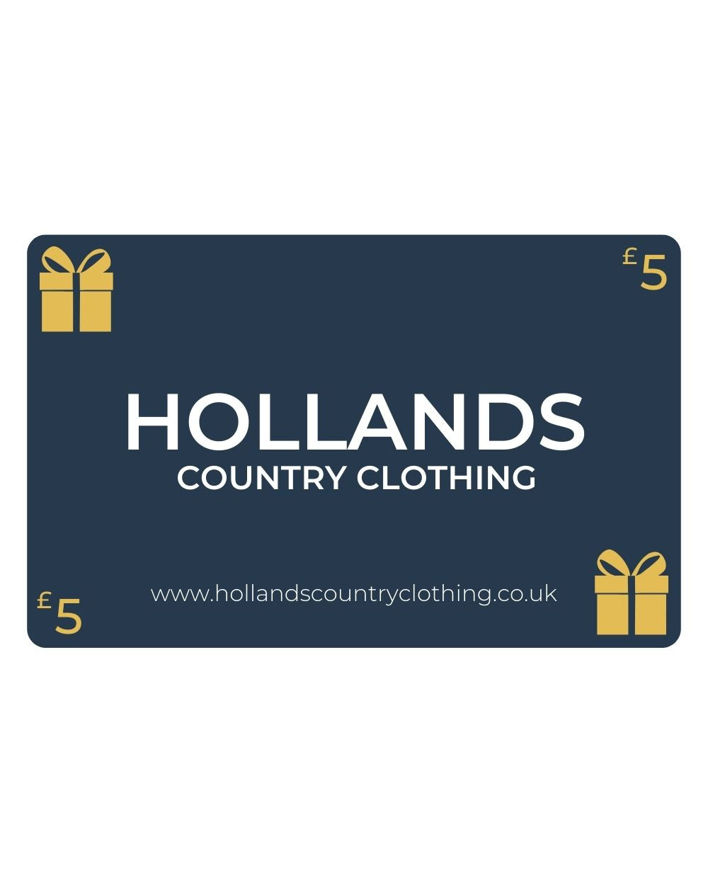 Hollands Gift Card £5