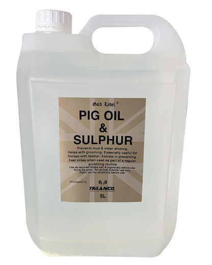 Gold Label Pig Oil And Sulphur 5L on white background