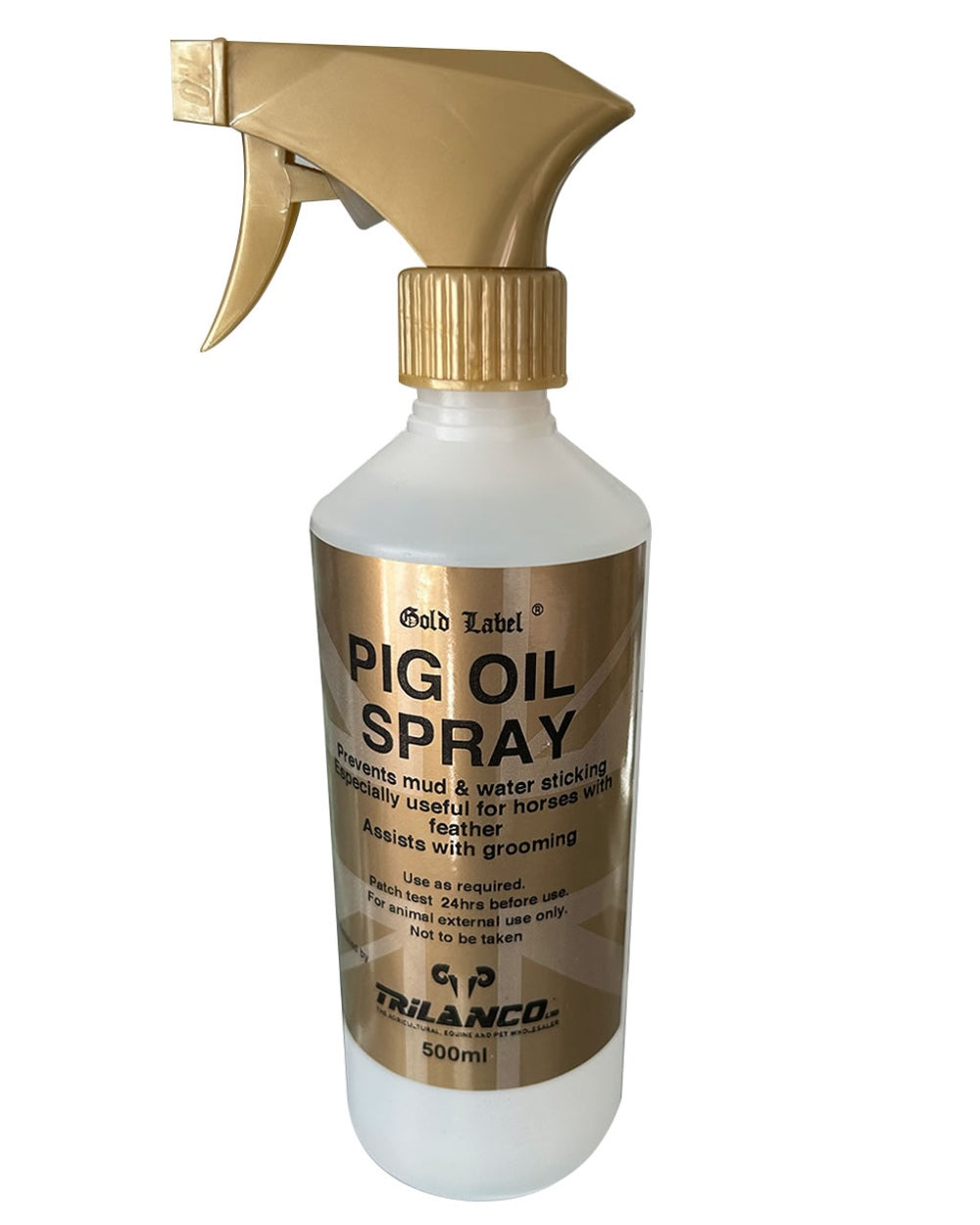 Gold Label Pig Oil Spray 500ml on white background