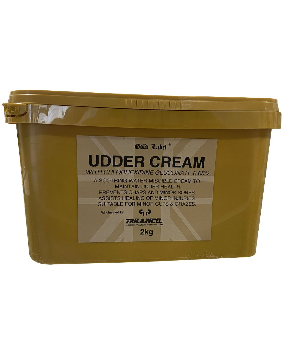 Gold Label Udder Cream 2kg on white background