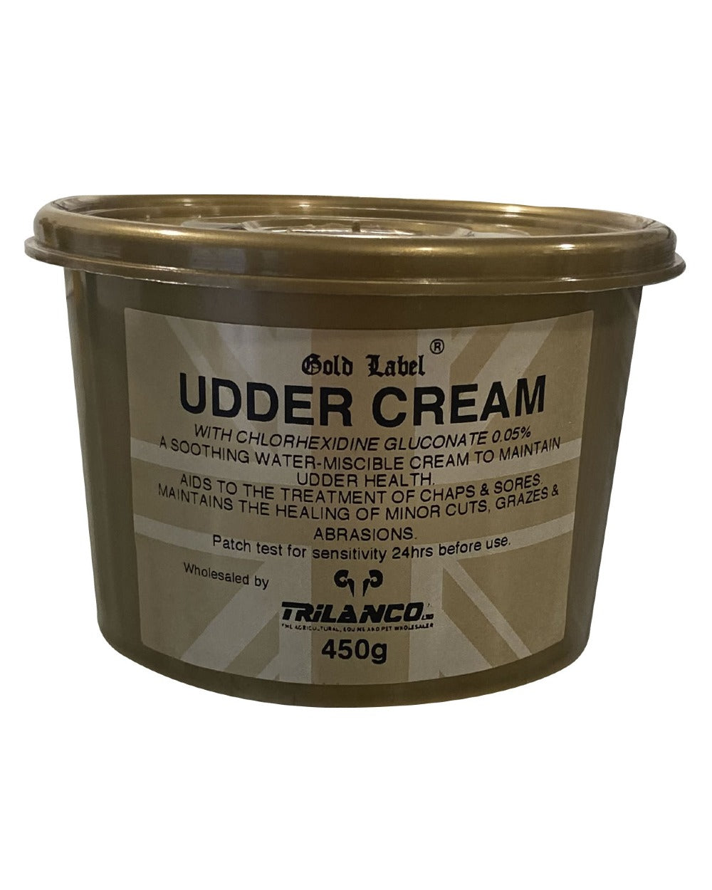 Gold Label Udder Cream 450g on white background